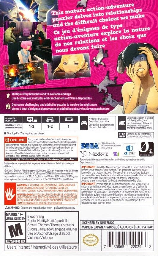 Catherine: Full Body - Nintendo Switch