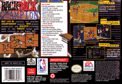 NBA Live 96 - Super Nintendo - Retro Island Gaming