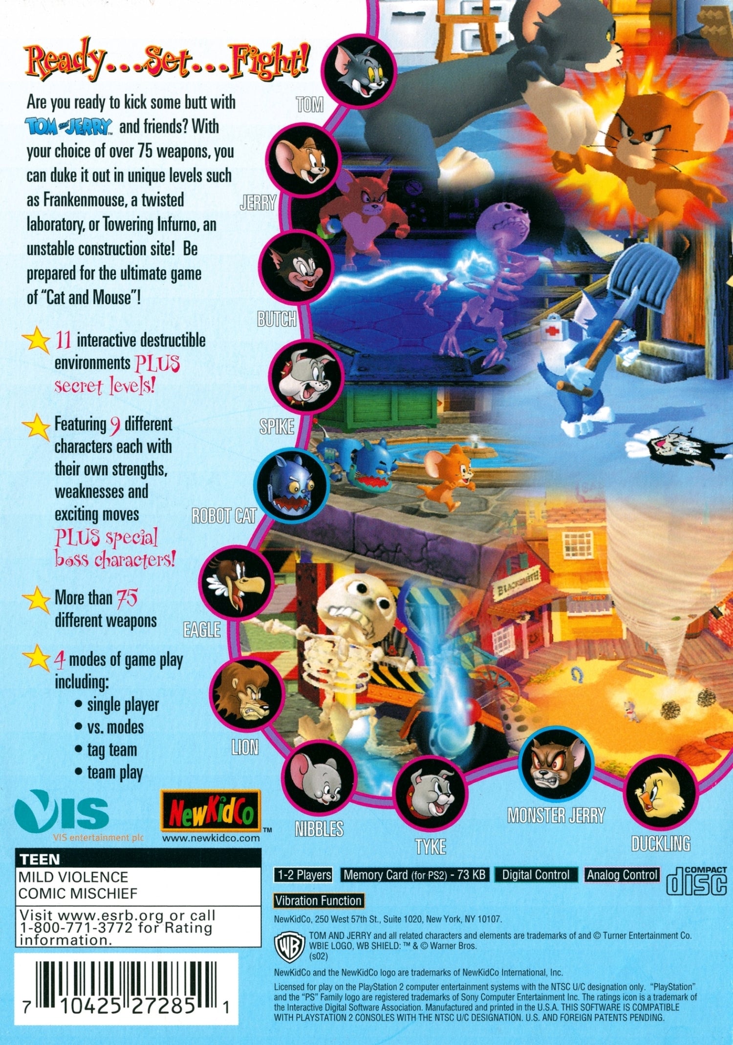 Tom and Jerry War of Whiskers - Playstation 2