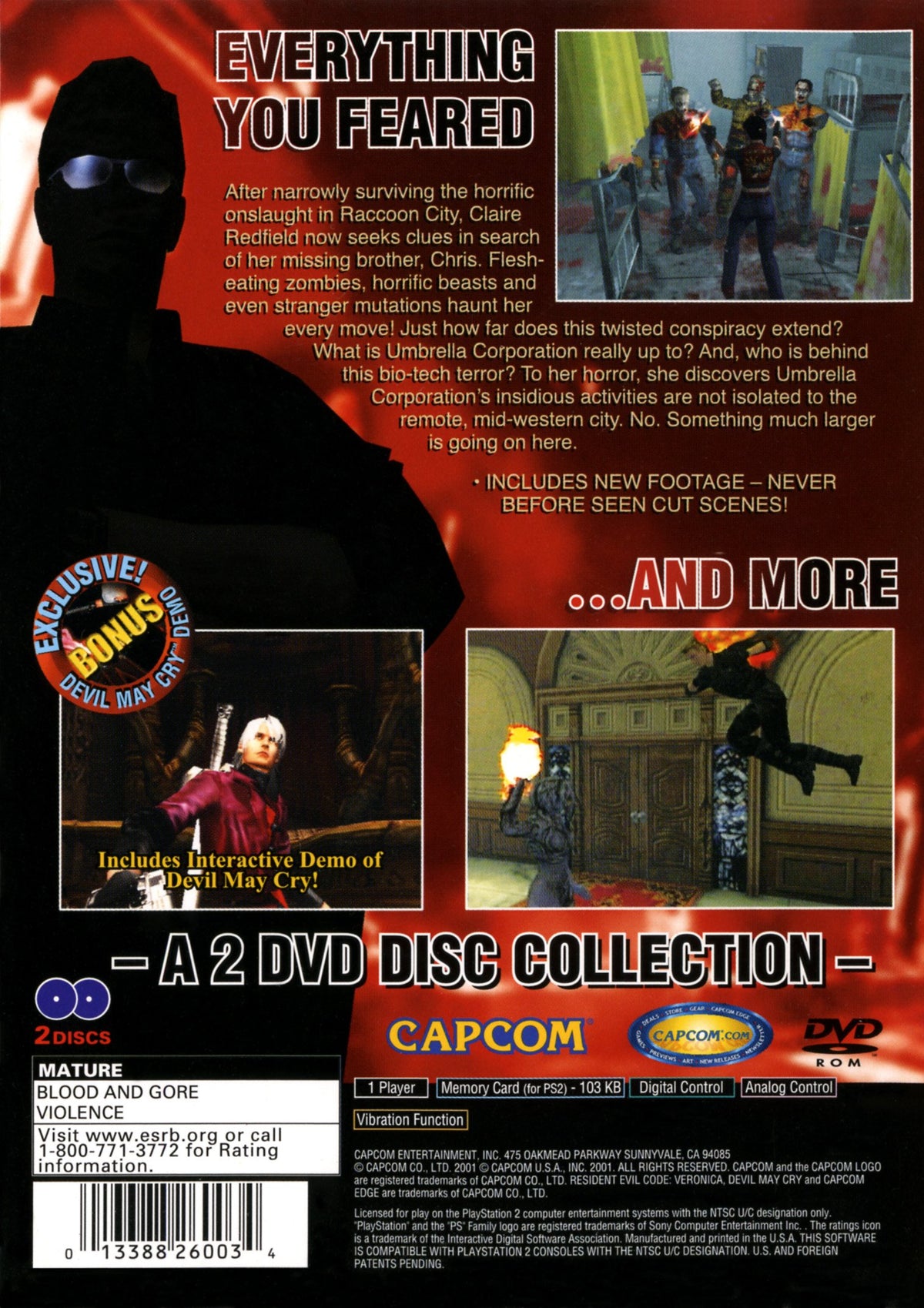 Resident Evil Code Veronica X - Playstation 2
