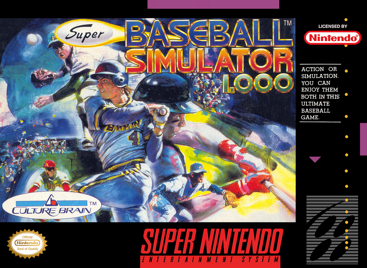 Super Baseball Simulator 1.000 - Super Nintendo