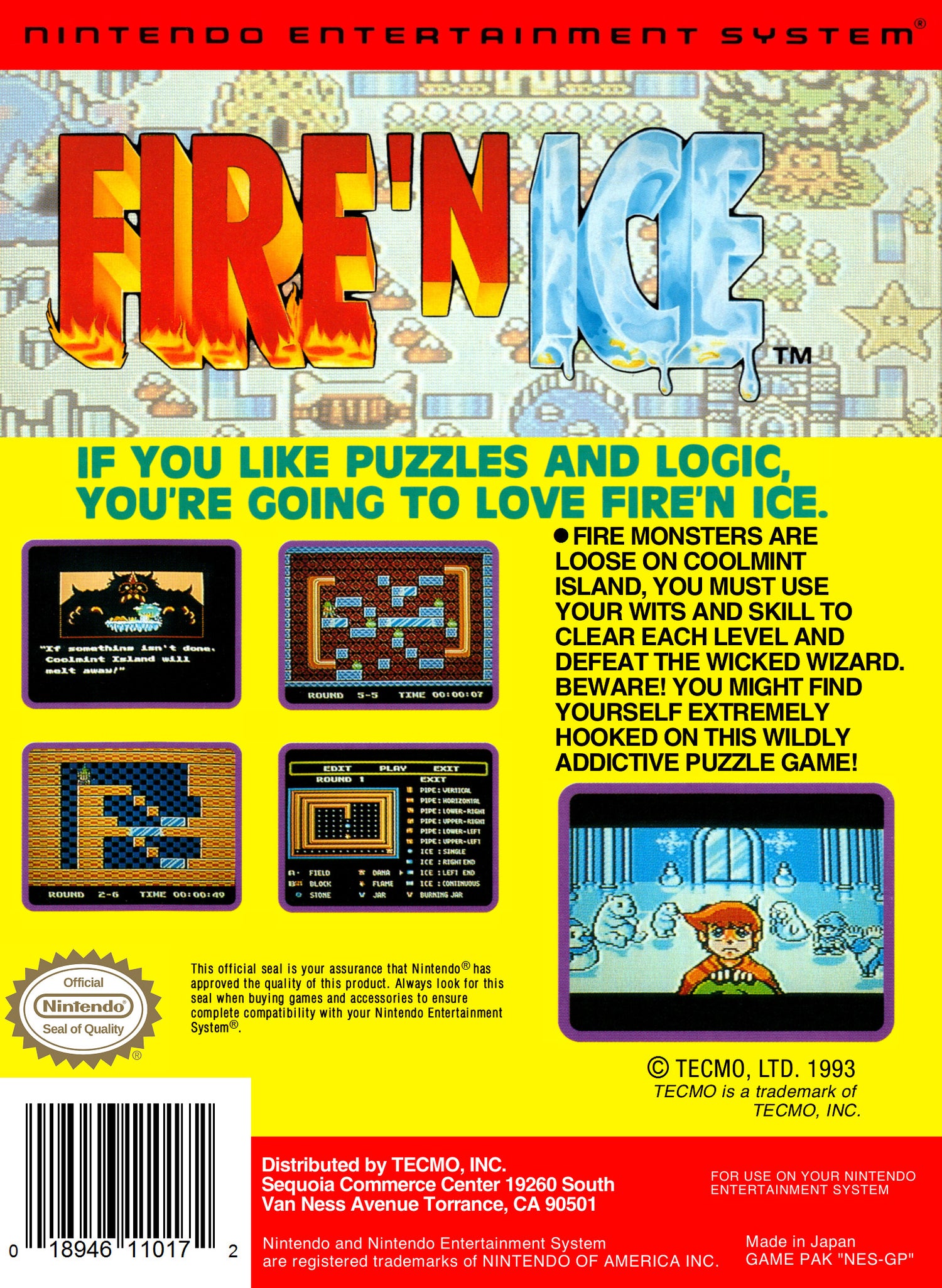 Fire 'N Ice - NES