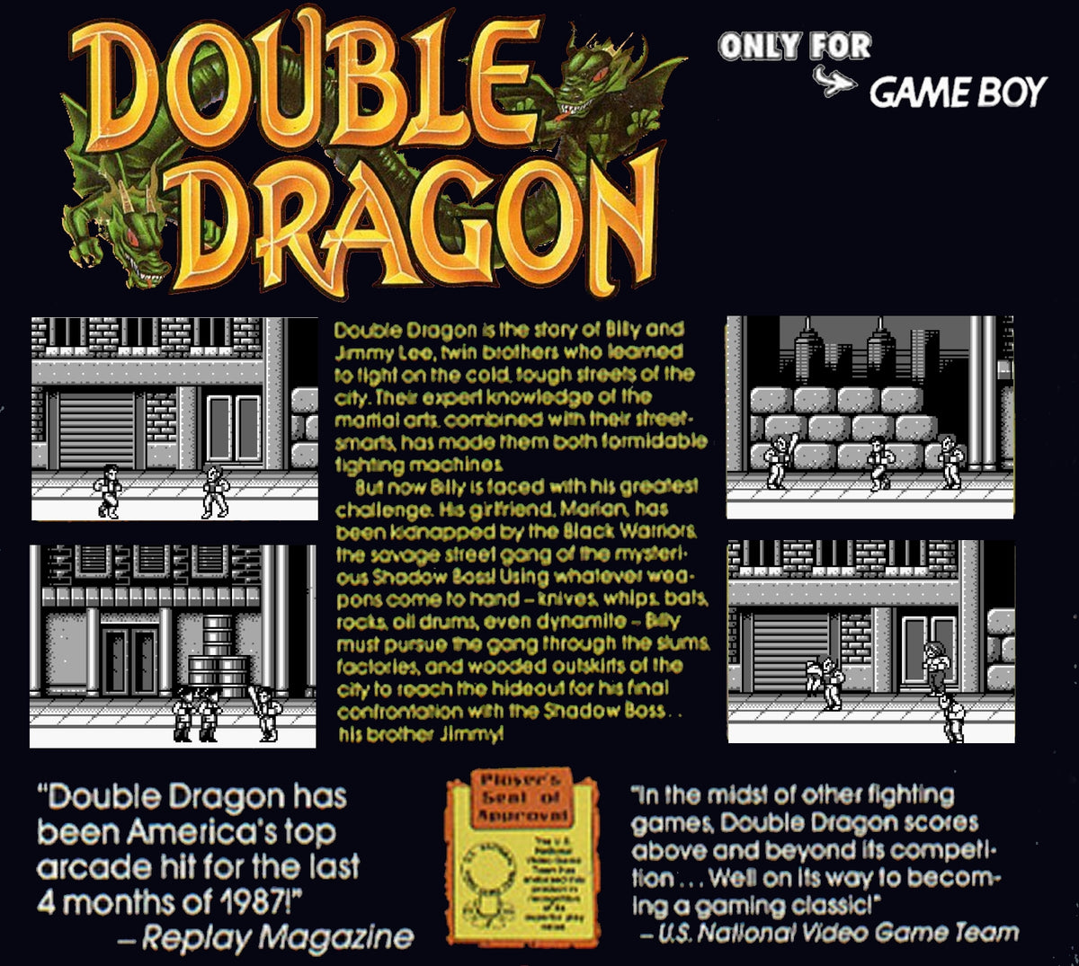 Double Dragon - GameBoy - Retro Island Gaming