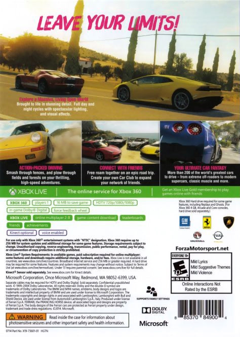 Forza Horizon 2 - Xbox 360