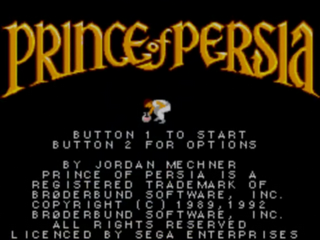 Prince of Persia - Sega Game Gear