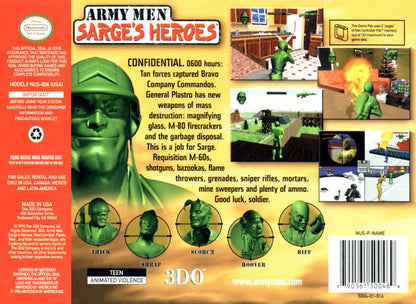 Army Men Sarge's Heroes - Nintendo 64 - Retro Island Gaming