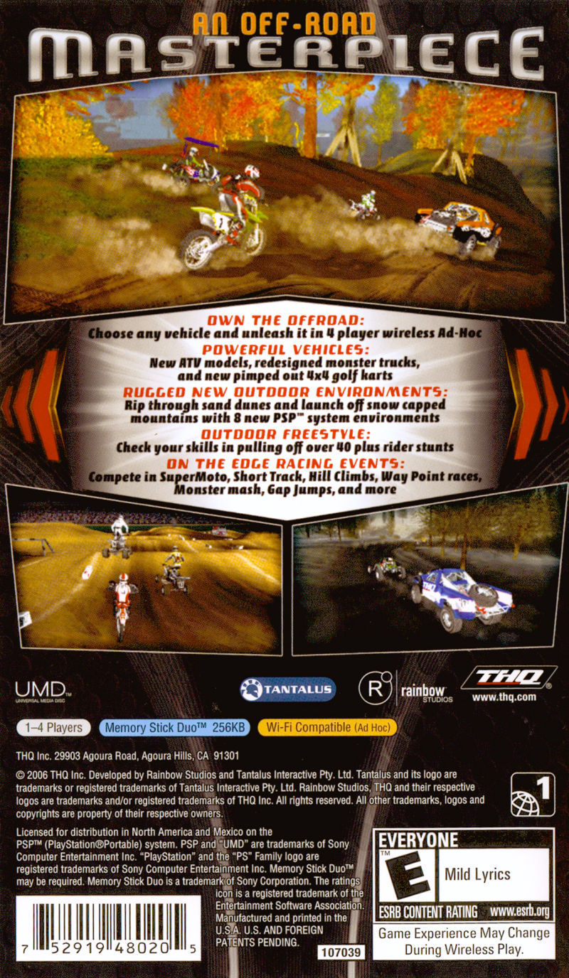 MX vs. ATV: On the Edge - PSP - Retro Island Gaming