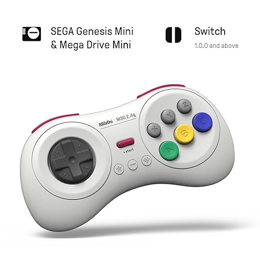 8Bitdo M30 2.4G Wireless Gamepad for Sega Genesis Mini and Switch - Retro Island Gaming