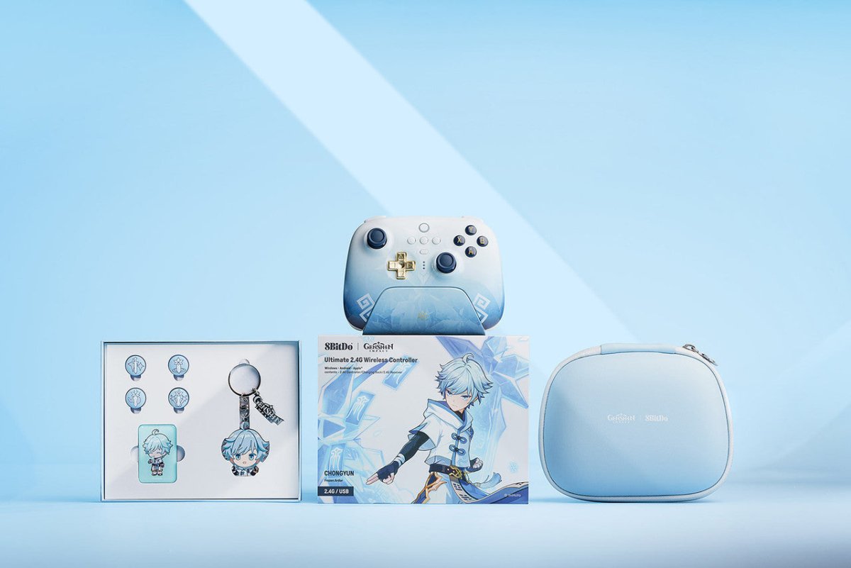 8BitDo Ultimate 2.4G Wireless Controller - Genshin Impact - Retro Island Gaming