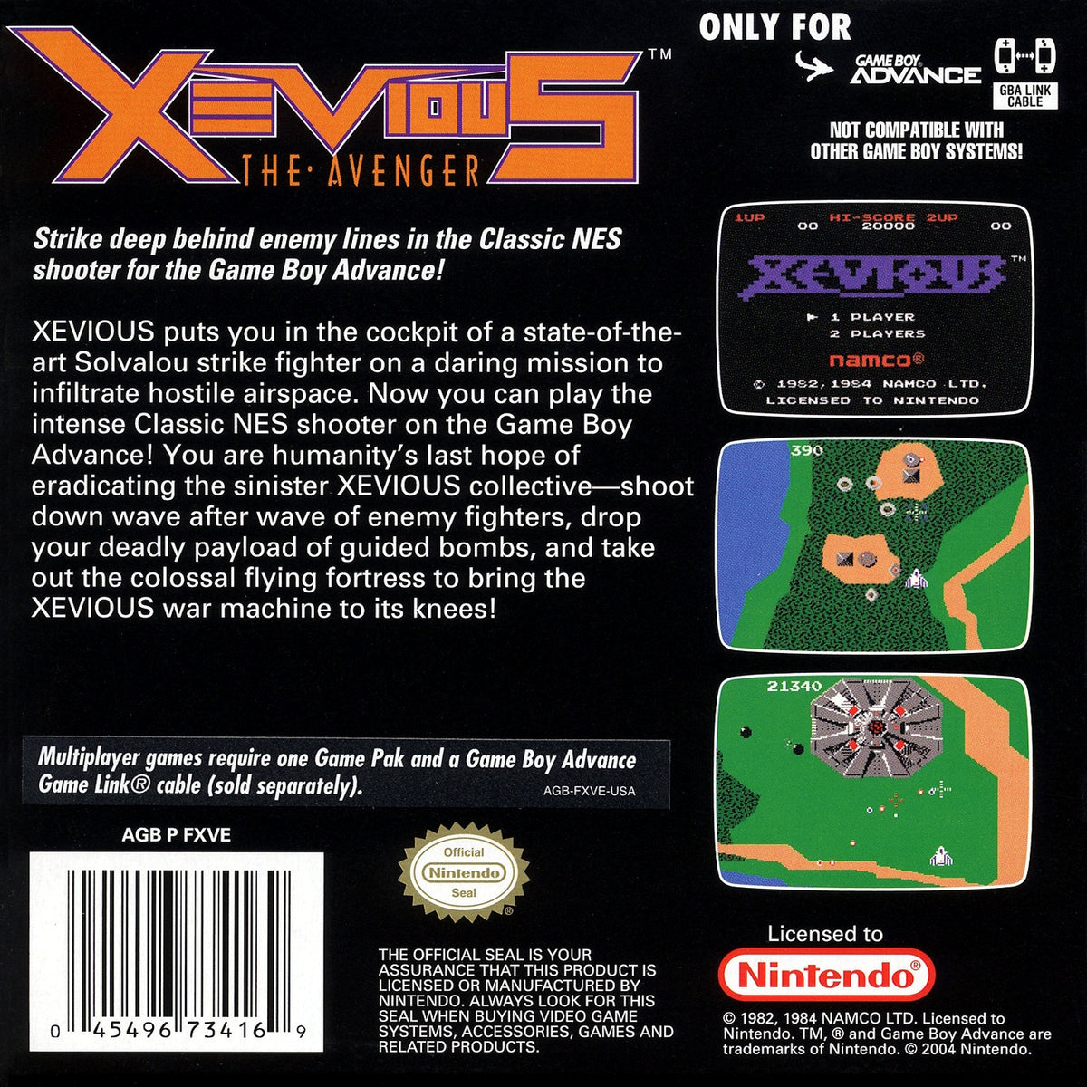 Xevious [Classic NES Series] - GameBoy Advance