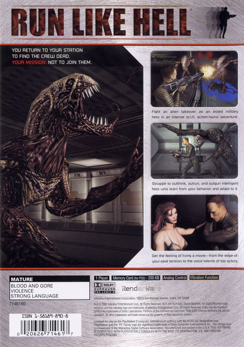 Run Like Hell - Playstation 2