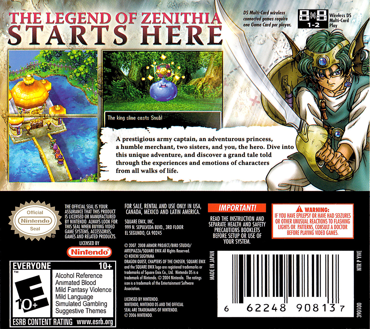 Dragon Quest IV Chapters of the Chosen - Nintendo DS
