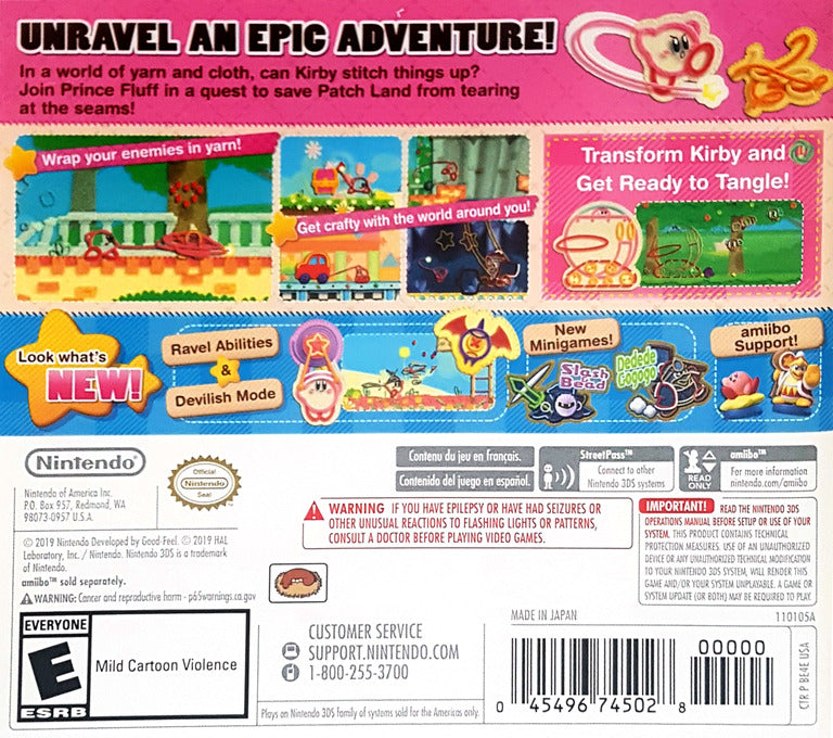 El hilo extraépico de Kirby - Nintendo 3DS