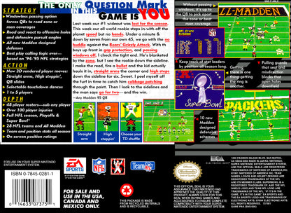 Madden NFL '95 - Super Nintendo