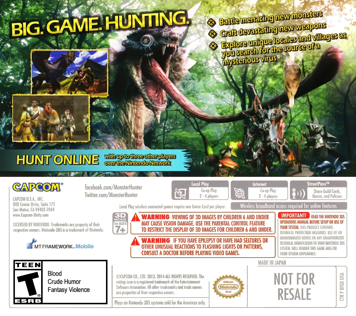 Monster Hunter 4 Ultimate - Nintendo 3DS
