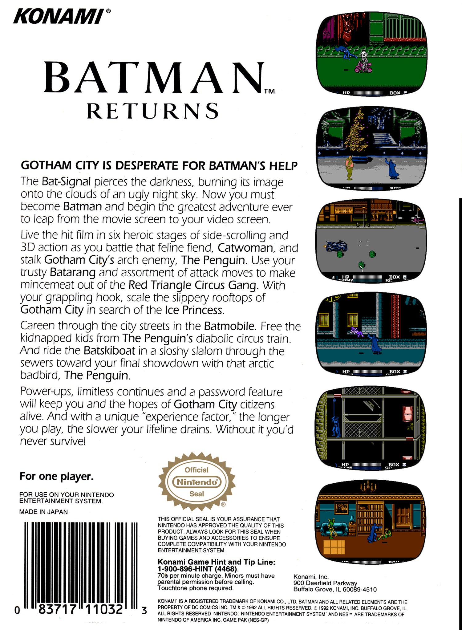 Batman Returns - NES