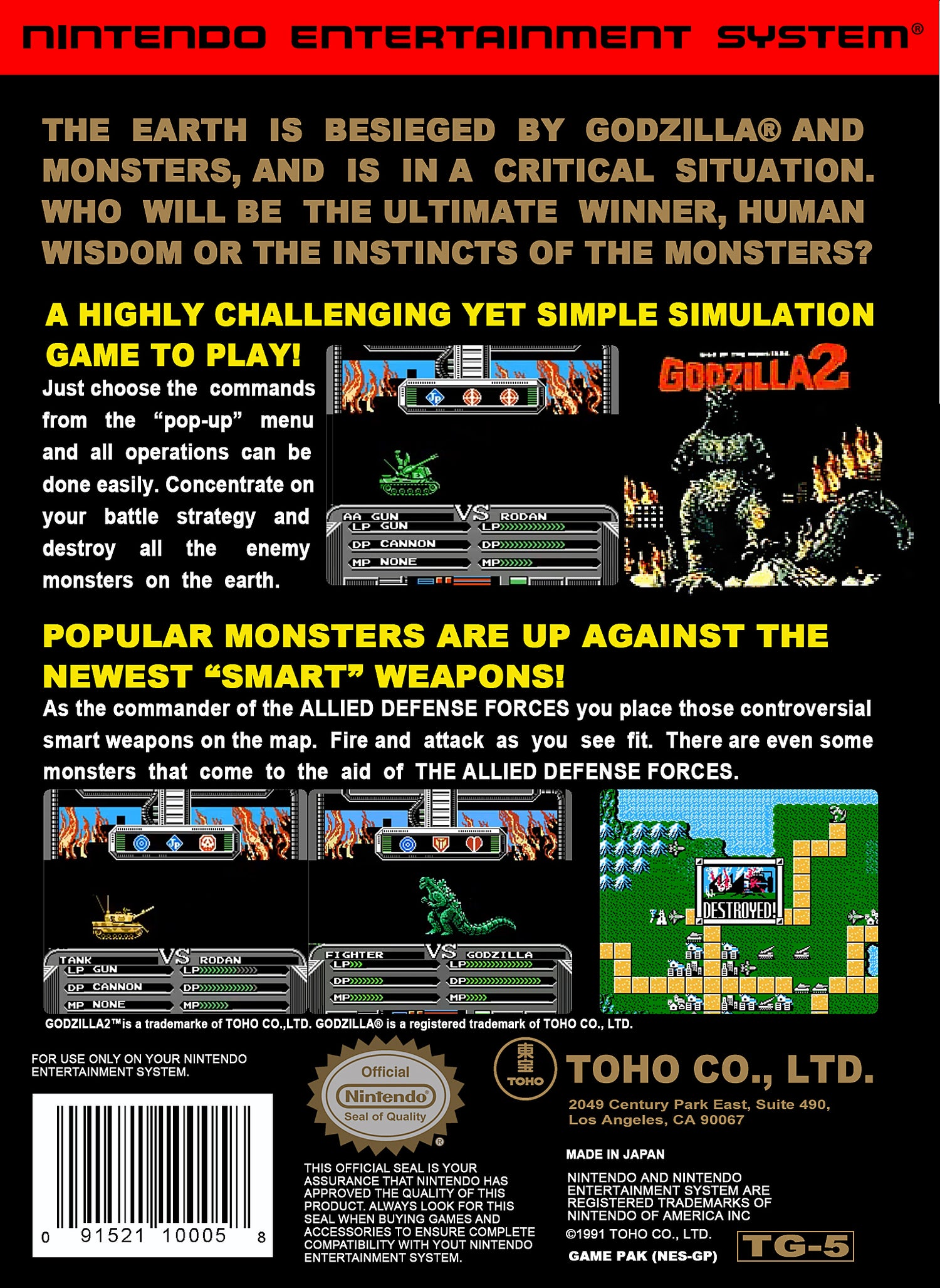 Godzilla 2 - NES