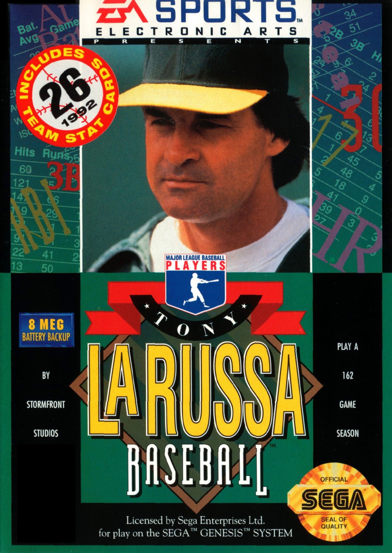 Tony La Russa Baseball - Sega Genesis