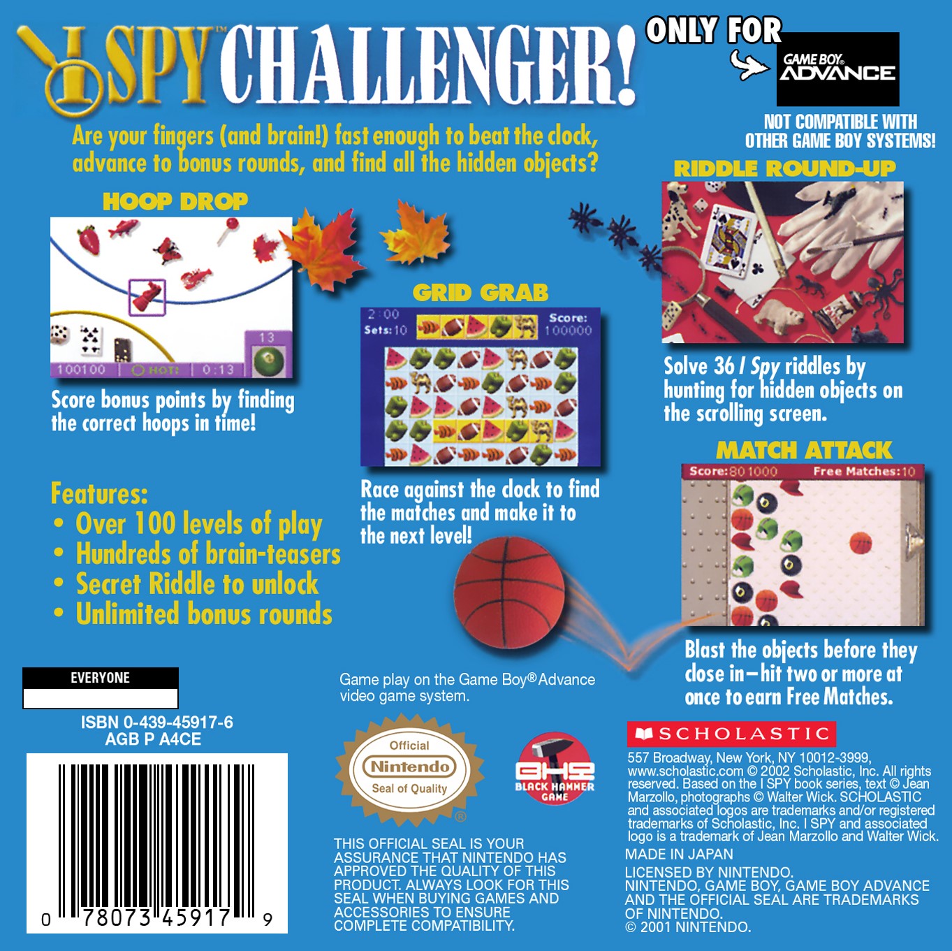 I Spy Challenger - GameBoy Advance