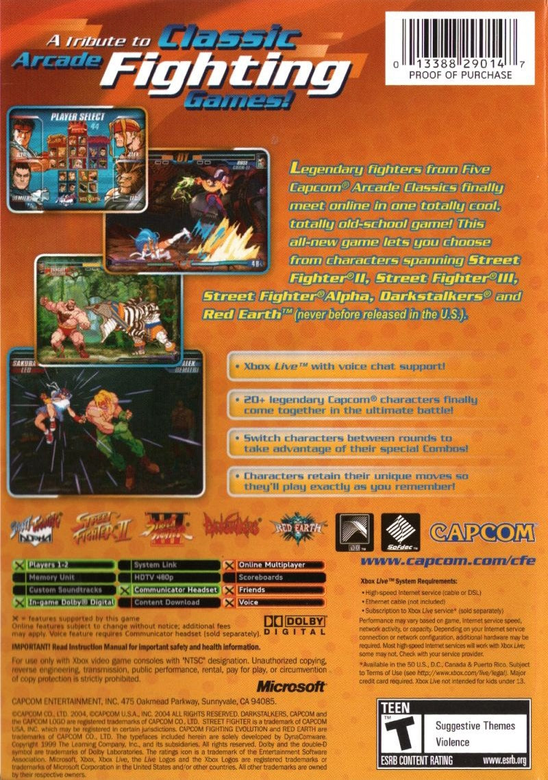 Capcom Fighting Evolution - Xbox