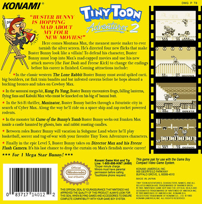 Tiny Toon Adventures 2 Montana's Movie Madness - GameBoy