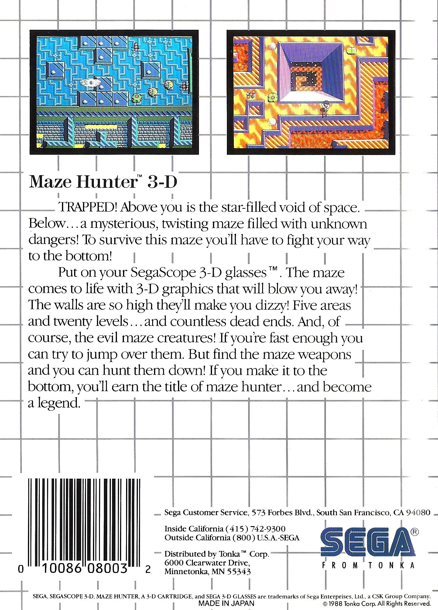 Maze Hunter 3D - Sega Master System