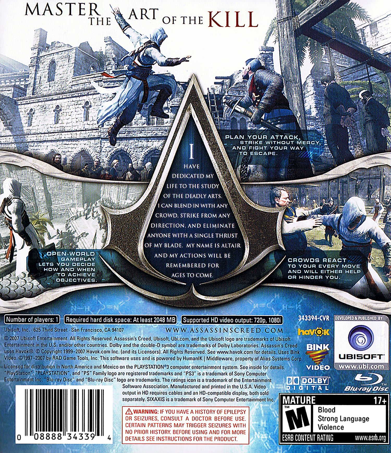 Assassin's Creed - Playstation 3