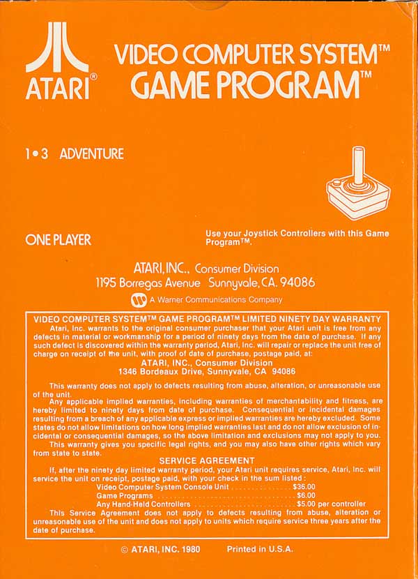 Adventure - Atari 2600