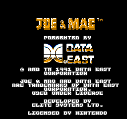 Joe and Mac - NES