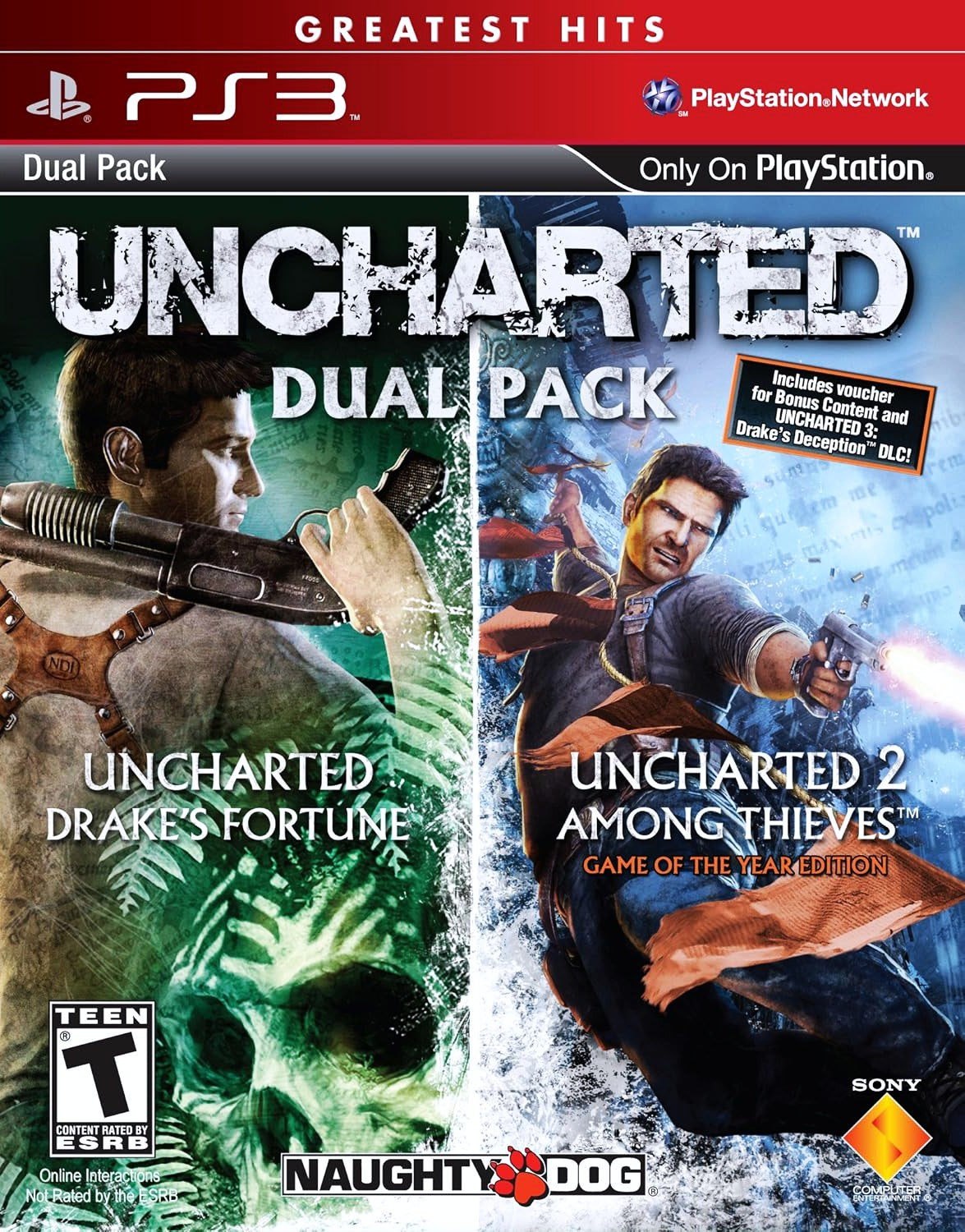 Uncharted & Uncharted 2 Dual Pack - Playstation 3