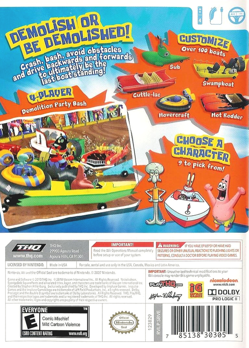 SpongeBob's Boating Bash - Wii