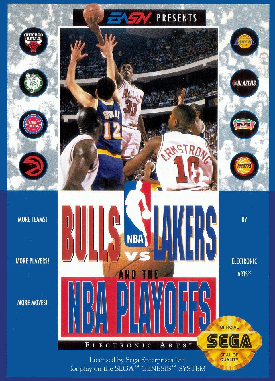 Bulls vs Lakers and the NBA Playoffs - Sega Genesis