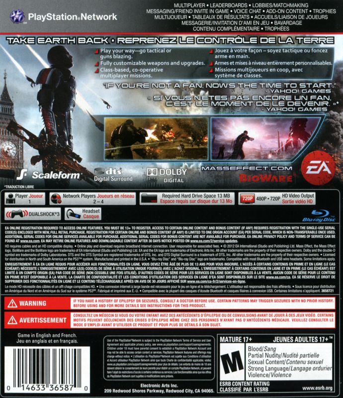 Mass Effect 3 - Playstation 3