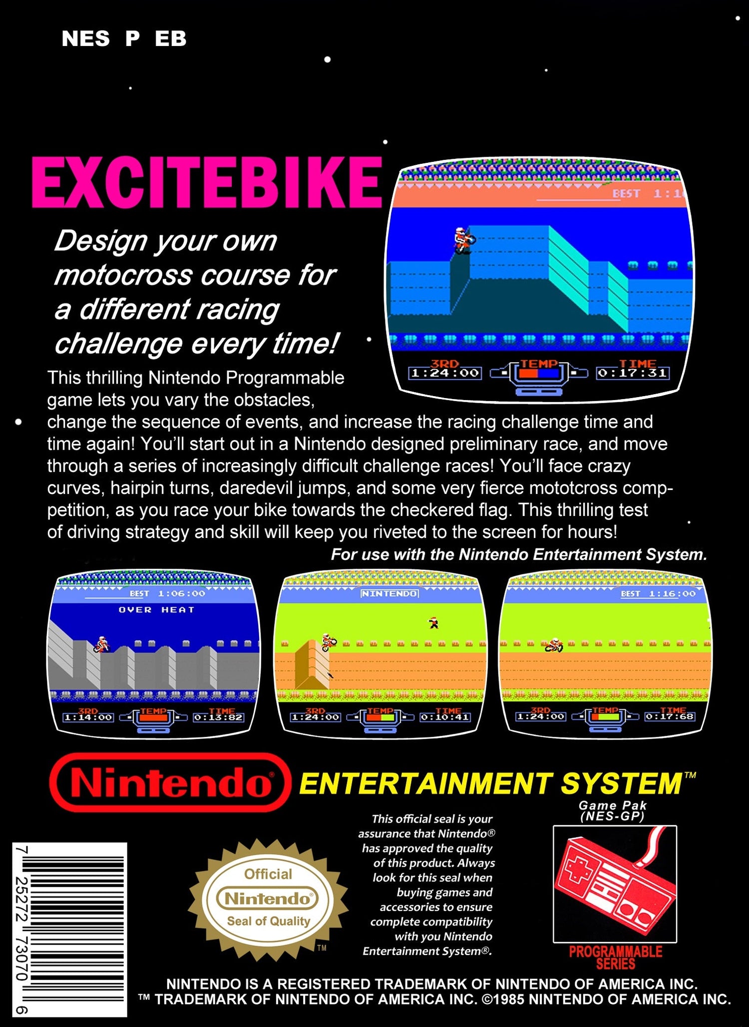 Excitebike [5 Screw] - NES - Retro Island Gaming
