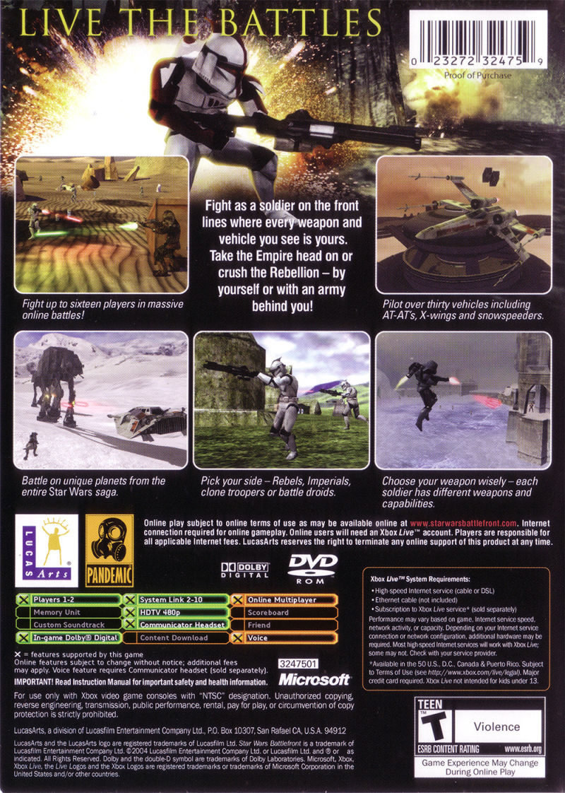 Star Wars Battlefront - Xbox - Retro Island Gaming