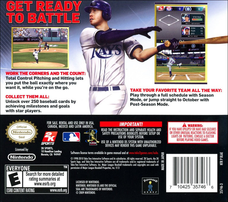 Major League Baseball 2K10 - Nintendo DS