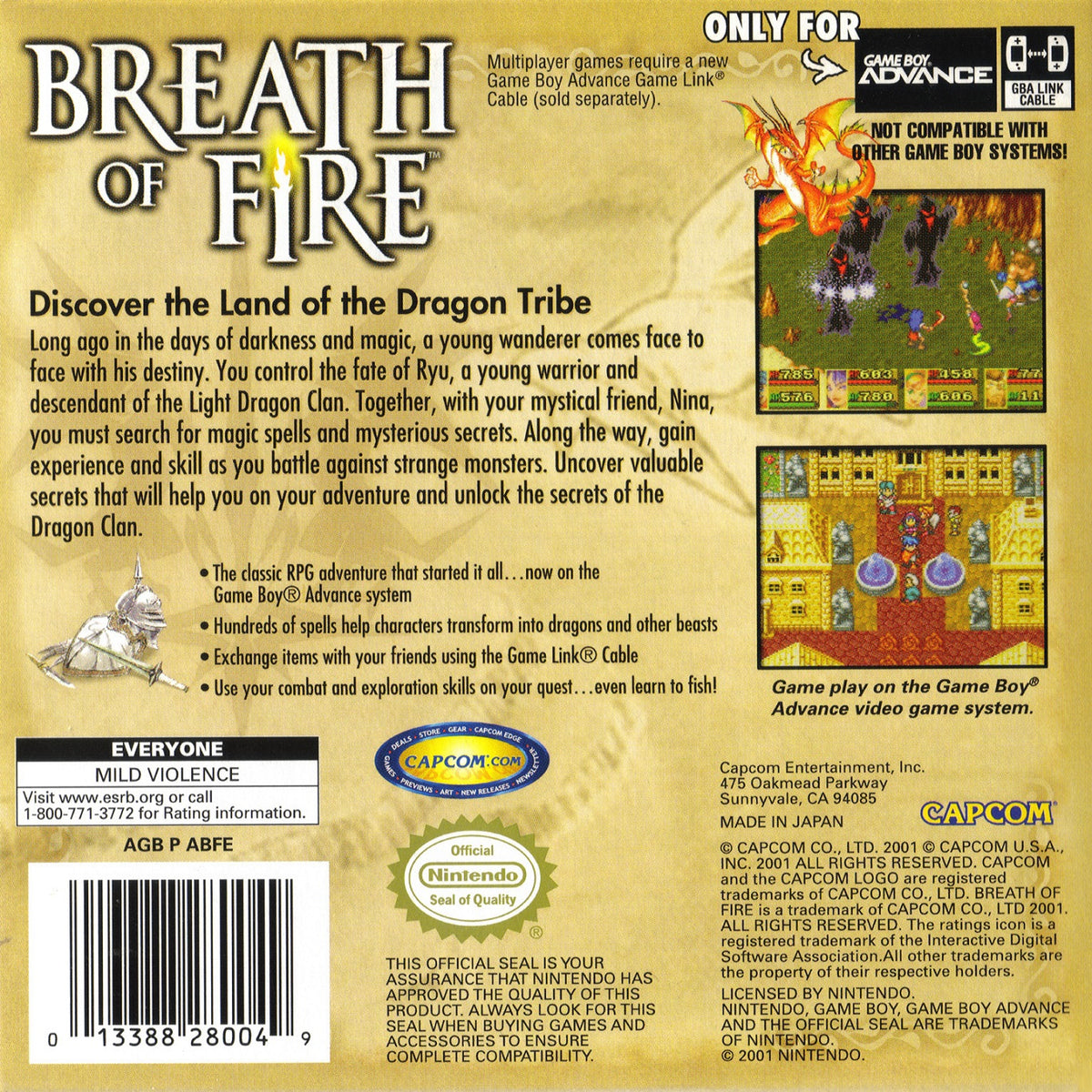 Breath of Fire - GameBoy Advance