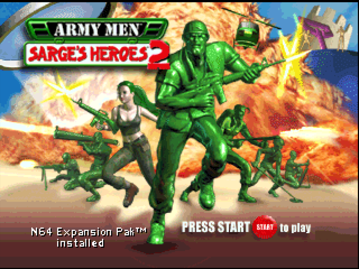 Army Men Sarge's Heroes 2 - Nintendo 64