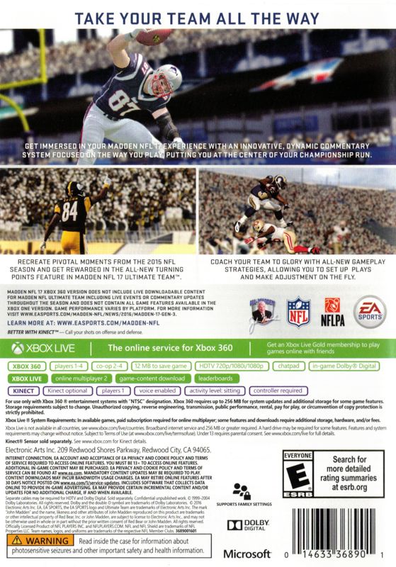 Madden NFL 17 - Xbox 360