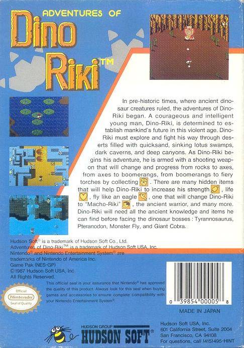 Adventures of Dino Riki - NES