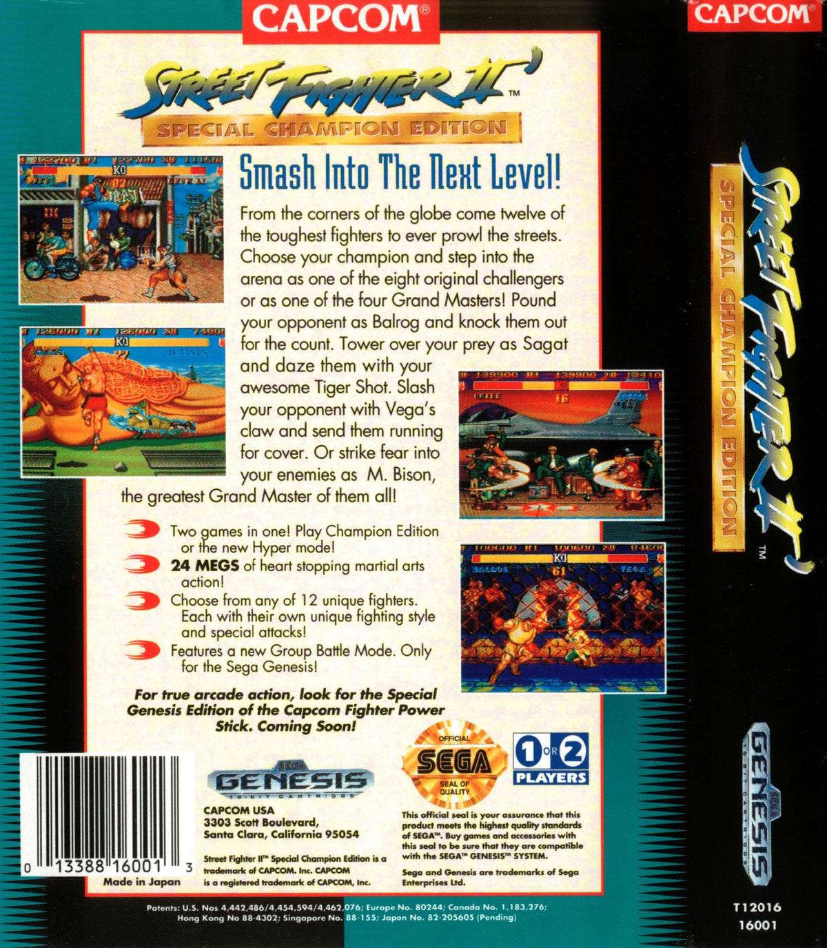 Street Fighter II Special Champion Edition - Sega Genesis - Retro Island Gaming