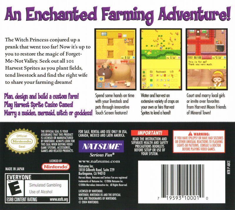 Harvest Moon DS - Nintendo DS
