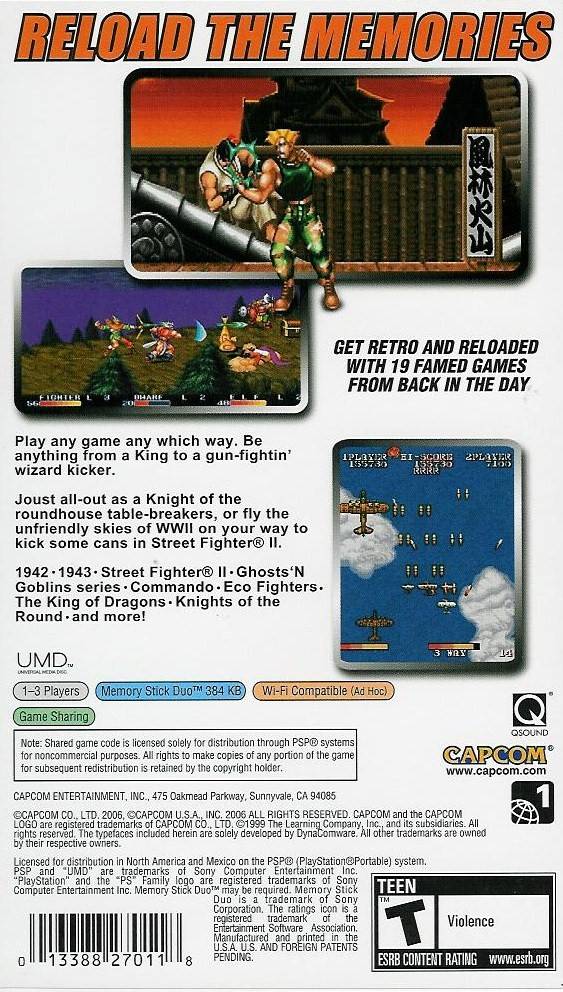 Capcom Classics Collection Reloaded - PSP – Retro Island Gaming