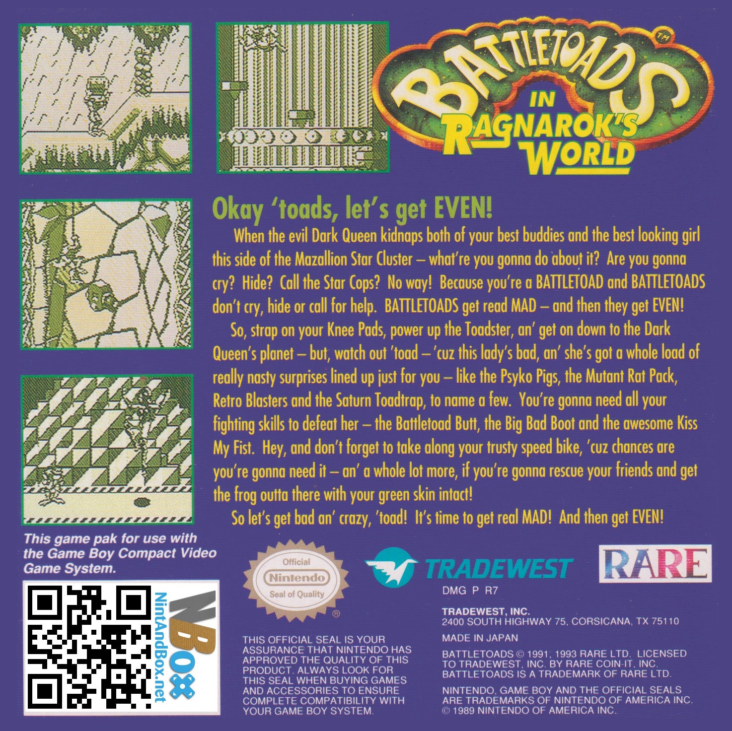 Battletoads in Ragnarok's World - GameBoy