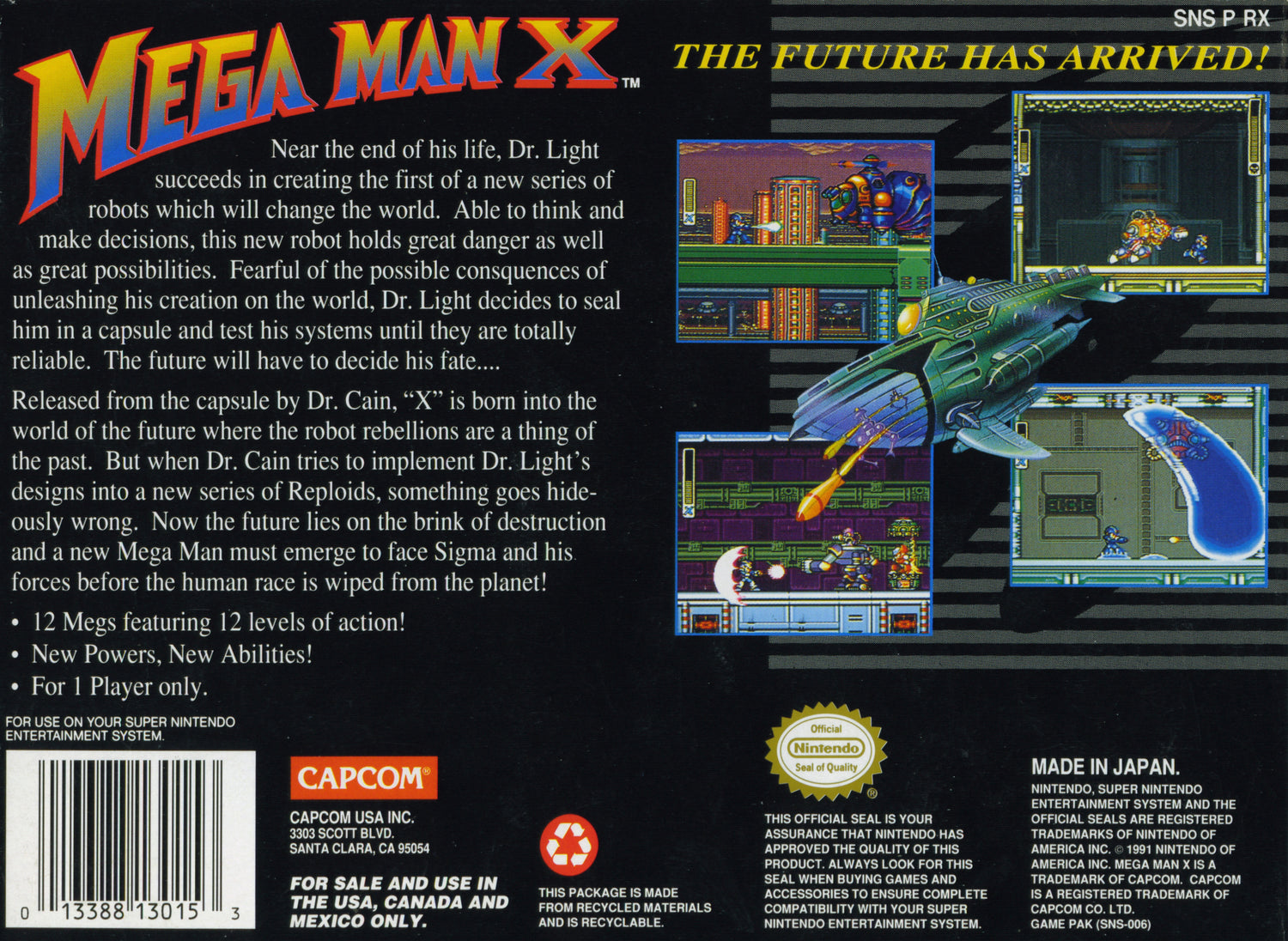 Mega Man X - Super Nintendo