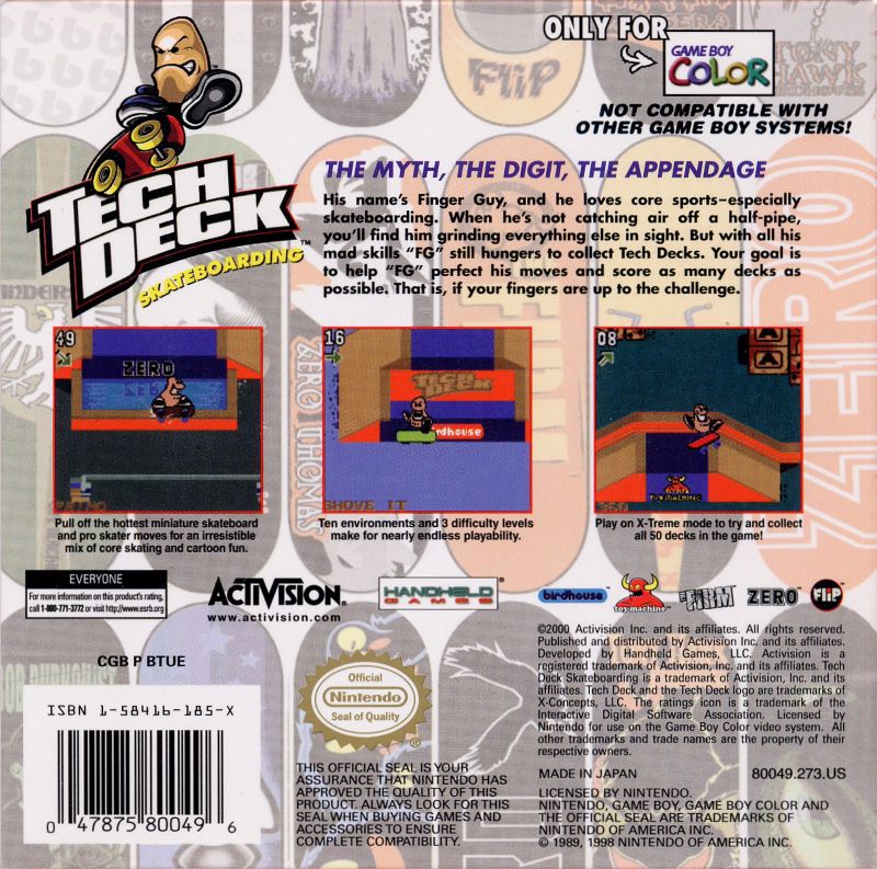 Tech Deck Skateboarding - GameBoy Color