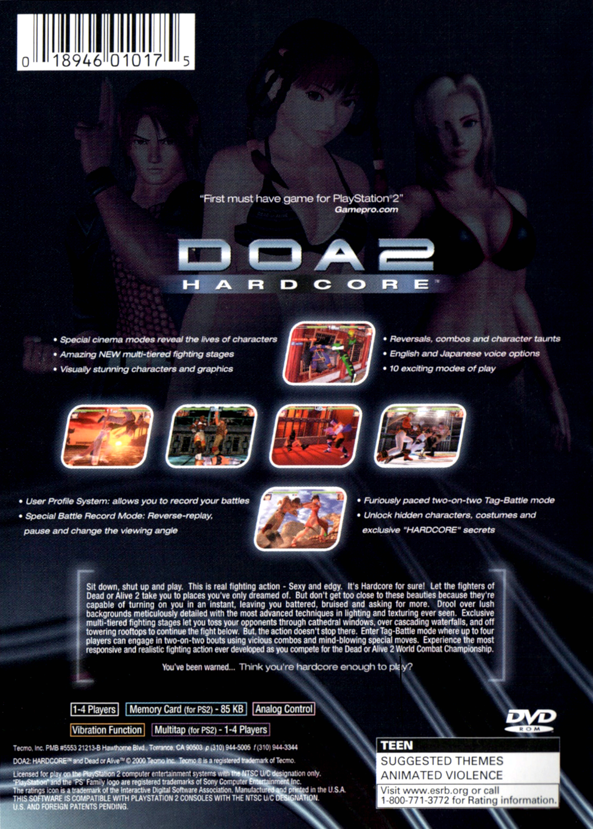 DOA2: Hardcore - Playstation 2