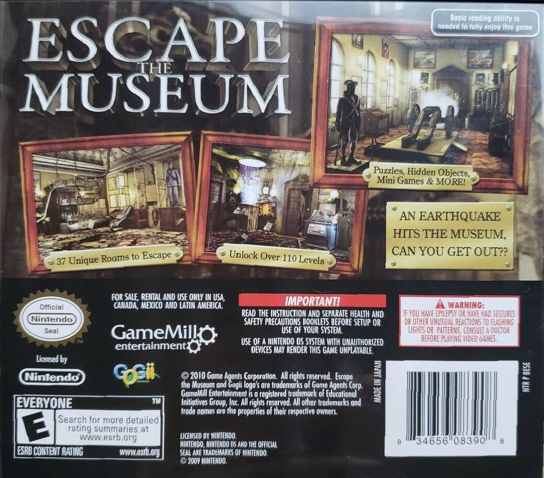 Escape the Museum - Nintendo DS