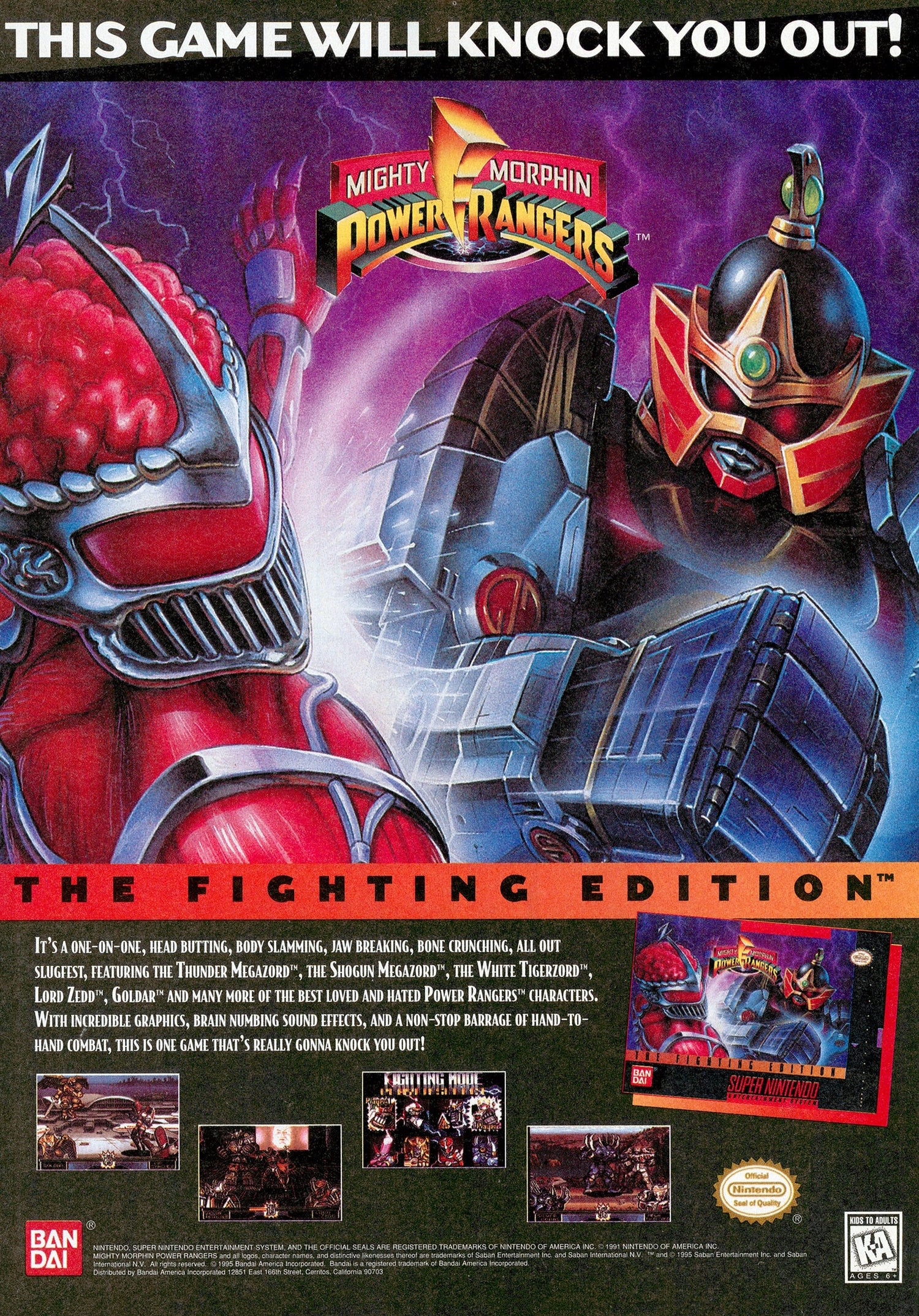 Power Rangers Fighting Edition - Super Nintendo