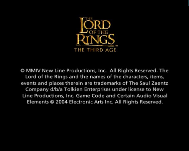 Lord of the Rings: The Third Age - Playstation 2